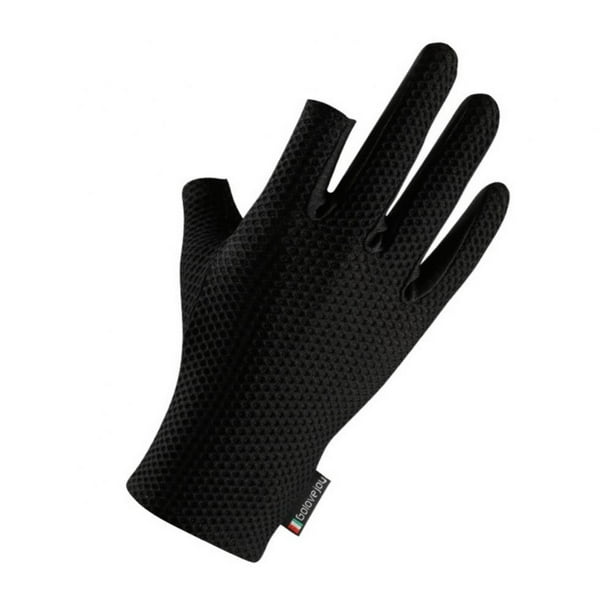 2 Cut Finger Fishing Gloves Ice Silk Non-Slip Anti-UV Summer Sport Cycling Glove
